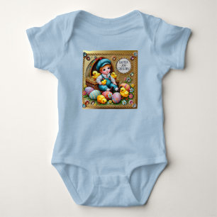 Body Para Bebé GREGORY ~ CHICO ANTIGÜO Pollitos ~ Alegría de Pasc