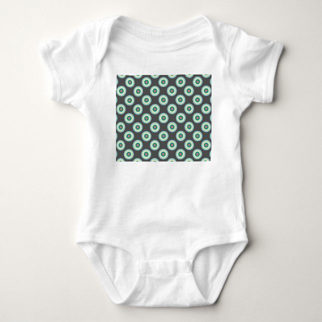 Body Para Bebé Grey Combination Circles by Shirley Taylor (Anverso)