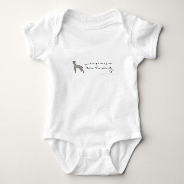Body Para Bebé Greyhound italiano (Anverso)