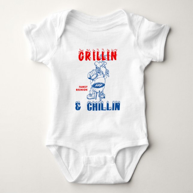 Body Para Bebé Grillin_Chillin (Anverso)