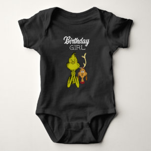Body Para Bebé Grinch Chalkboard Birthday Chica