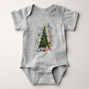 Body Para Bebé Grinch clásico   Árbol de Navidad