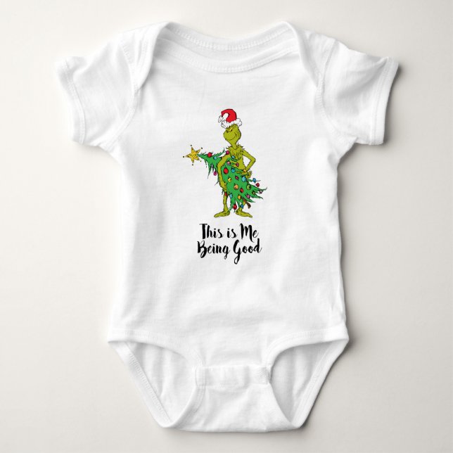 Body Para Bebé Grinch Clásico | Travieso (Anverso)