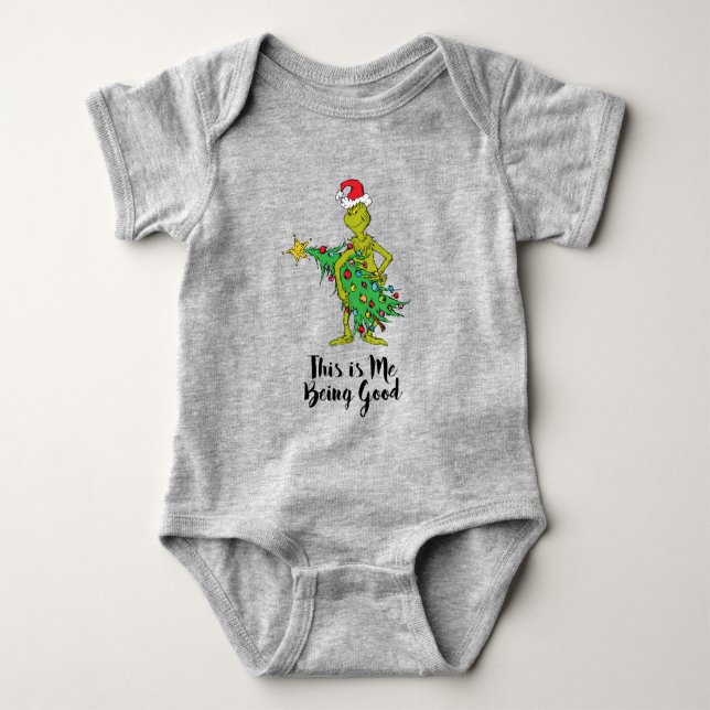 Body Para Bebé Grinch Clásico | Travieso (Anverso)