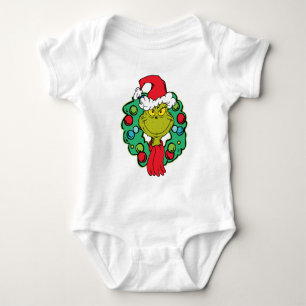 Body Para Bebé Grinch Corona de Navidad