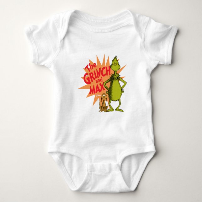 Body Para Bebé Grinch | Grinch y Max Starburst (Anverso)