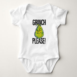 Body Para Bebé Grinch Malhumorado   Grinch Divertido Por favor, c