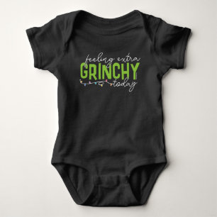 Body Para Bebé Grinch   Me siento extra gruñón hoy