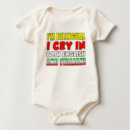 Body Para Bebé Grito bilingüe en italiano