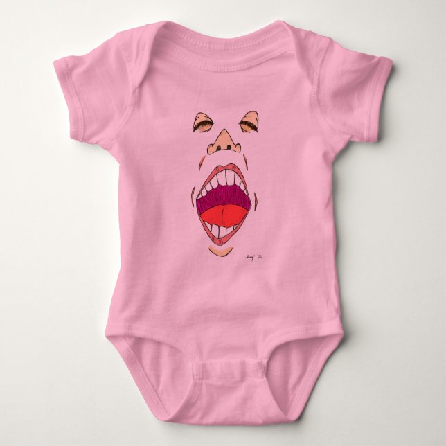 Body Para Bebé "Grito" Infantil Creeper (Anverso)