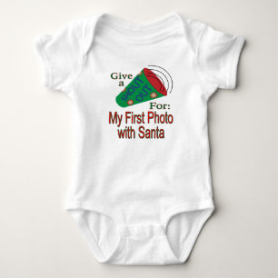 Body Para Bebé Grito por mi primera foto con Santa