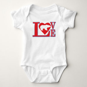 Body Para Bebé Grizzly Bear Love