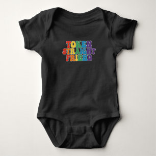 Body Para Bebé Groovy LGBT Pride Token Straight Friend
