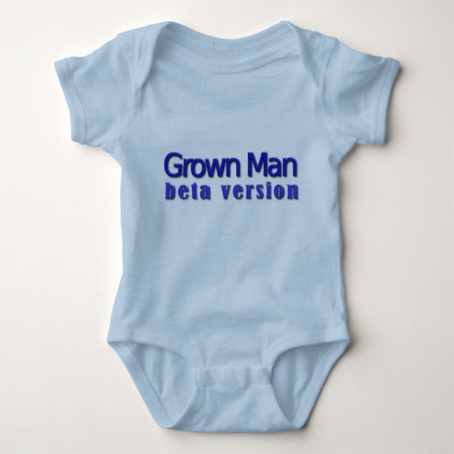 Body Para Bebé Grown Man: Versión Beta (Anverso)