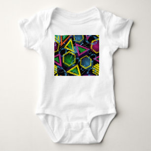 Body Para Bebé Grunge patrón deportivo, diseño infantil.