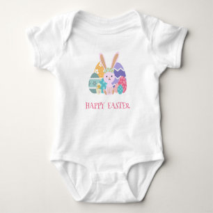 Body Para Bebé Grupo Cute Easter: Huevos Feliz Día de Pascua
