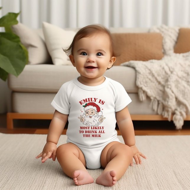 Body Para Bebé Grupo De navidades Más Probable Con El Personaliza (Subido por el creador)