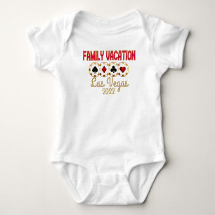 Body Para Bebé Grupo de vacaciones de la familia Las Vegas