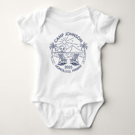 Body Para Bebé Grupo de vacaciones de la familia personalizado