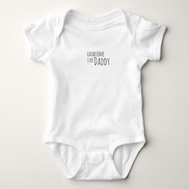 Body Para Bebé Guapo como papá (Anverso)
