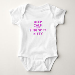 Body Para Bebé Guarde la calma y cante el gatito suave