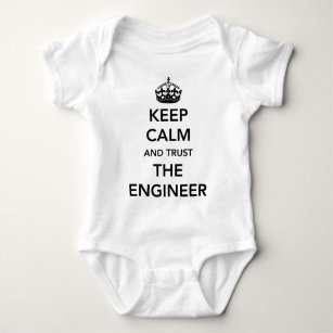 Body Para Bebé Guarde la calma y confíe en al ingeniero