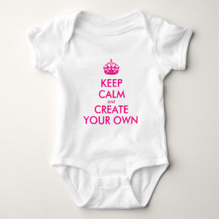 Body Para Bebé Guarde la calma y cree sus los propios - rosa