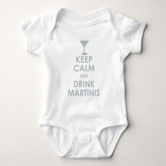 Body Para Bebé guarde los martinis tranquilos de la bebida