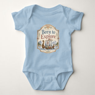 Body Para Bebé Guardería infantil Viking Born to Explore