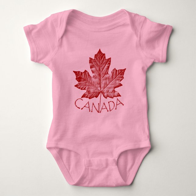 Body Para Bebé Guay Canada Baby Shirt Canada Souvenir One Piece (Anverso)