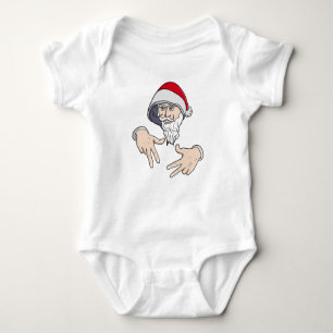 Body Para Bebé Guay Gangsta Hip Hop Hand Rap Santa Claus