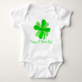 Body Para Bebé Guay Green Irish Shamrock Clover Patrick's Day