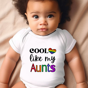 Body Para Bebé Guay Like My Tunts Orgullo LGBTQ Baby Bodysuit