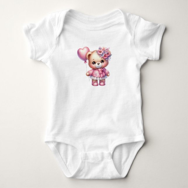 Body Para Bebé Guay Pink Bear (Anverso)