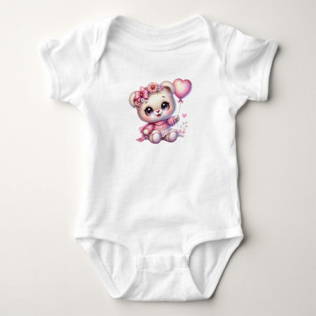 Body Para Bebé Guay Pink Bear (Anverso)