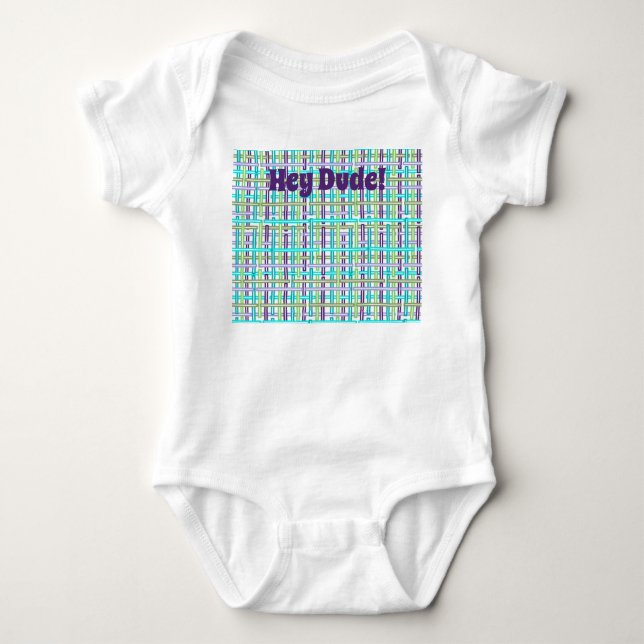 Body Para Bebé Guay Plaid (Anverso)