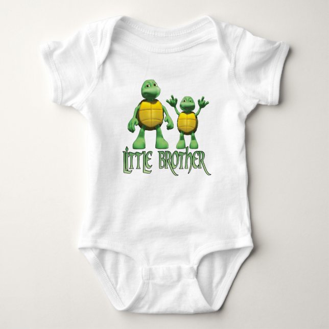 Body Para Bebé Guay Turtles Little Brother (Anverso)