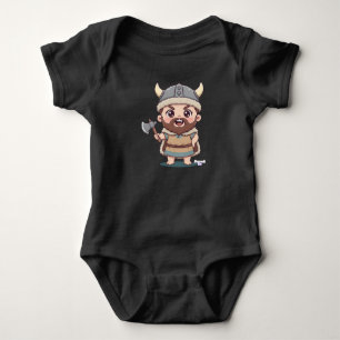Body Para Bebé Guerrero Vikingo Kawaii Be