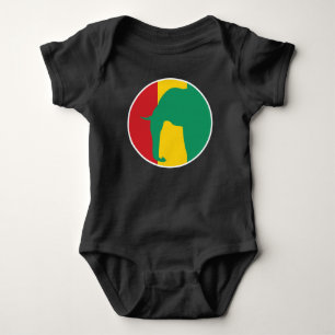 Body Para Bebé Guinea Elefante Bandera Nacional Animal de Guinea