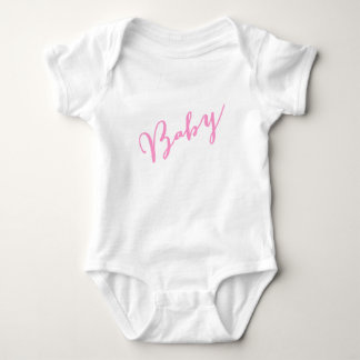 Body Para Bebé Guión con letras escritas de mano de bebé de color