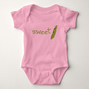 Body Para Bebé Guisante de olor rosado Onsie