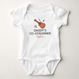 Body Para Bebé Guitarist Baby Shower Daddy’s Co-Strummer - Guitar