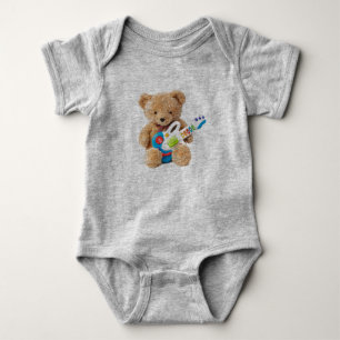 Body Para Bebé Guitarra de osito de peluche