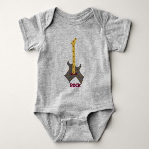 Body Para Bebé Guitarra del modelo del calicó del bebé del