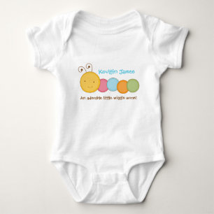 Body Para Bebé Gusano Personalizado personalizado Baby One Sie Bo