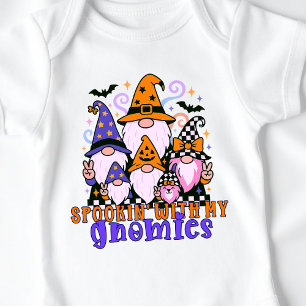 Body Para Bebé Hablando con mis genomas: Amigos retro de Hallowee