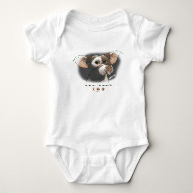 Body Para Bebé Habrá Caos con Gizmo (Anverso)