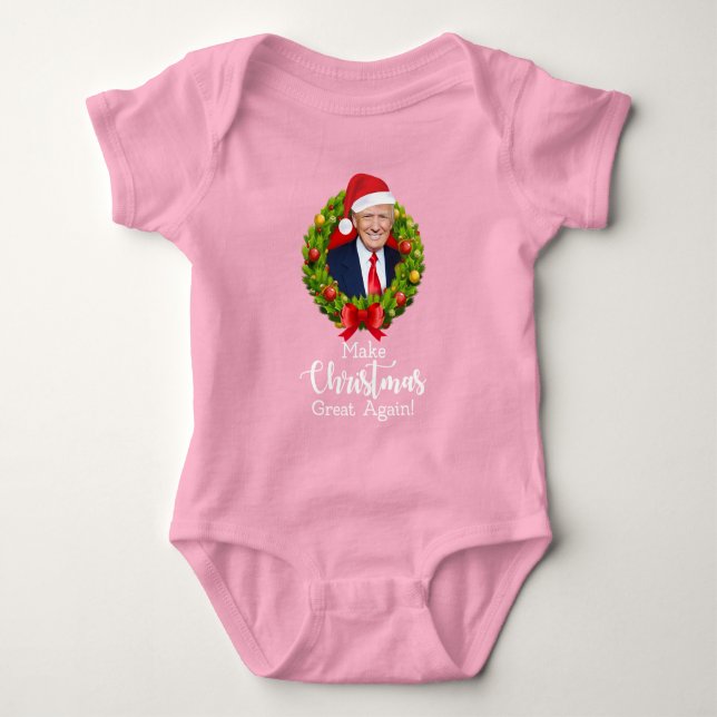 Body Para Bebé Hacer grandes a los Navidades de nuevo Trump regal (Anverso)