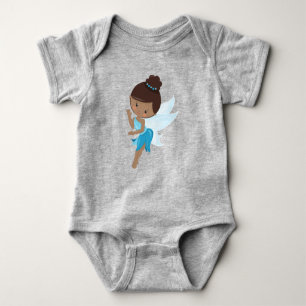 Body Para Bebé Hadas afroamericanas, hadas mágicas, hadas foresta