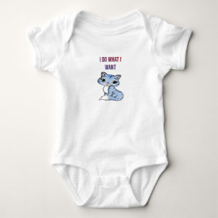 Body Para Bebé Hago lo que quiero - Gato